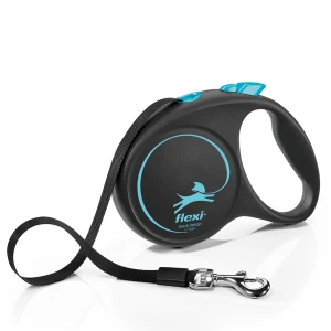 Flexi Black Design szalagos póráz Kék L 5m/50kg